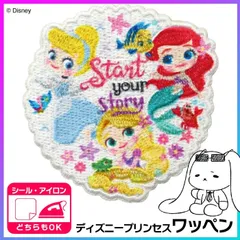 ワッペン アップリケ プリンセス ディズニー キャラクター アイロン接着 アイロンワッペン シールワッペン 刺繡ワッペン  目印 ワンポイント 子供 持ち物 幼稚園 保育園 入学 入園 準備 普通郵便発送【▽】/ワッペンディズニーMY479プリンセス1