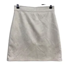 パンプキンポート タイトミニスカート Mサイズ ベージュ バックジップ 着回し【M364】のサムネイル