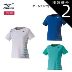 種類2：01：ホワイト/M MIZUNO(ミズノ) ゲームシャツ (ラケットスポーツ) レディース [62JA0218]