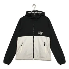 中古 メンズ フィラゴルフ FILA GOLF フルジップアウター M 黒×白 ブラック パーカー  バイカラー