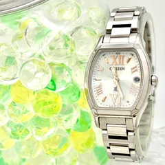 【稼働】CITIZEN シチズン xC クロスシー 電波ソーラー レディース 腕時計 シルバー チタン H058-T021239 651020138