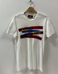 DSQUARED2 ディースクエアード 半袖Tシャツ ロゴ ホワイト サイズS ルーマニア製 