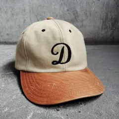 THE H.W.DOG&CO. D-00796 2 TONE LEATHER COTTON CAP BEIGE ザエイチダブリュードッグアンドコー 2トーンレザーコットンキャップ ベージュ