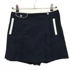 【美品】アシュワース キュロットスカート ネイビー×白 5ポケット レディース S ゴルフウェア ASHWORTHのサムネイル