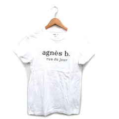 アニエスベー agnes b. × アダムエロペ Adam et Rope' コラボ Tシャツ カットソー 半袖 コットン ロゴ M ホワイト 白 /KT29