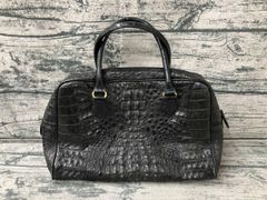LANCETTI MILANO クロコ ハンドバッグ - メルカリ