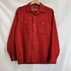60s SEARS コーデュロイ オープンカラー シャツ レッド - メルカリ