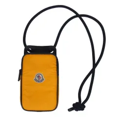 MONCLER モンクレール レザー メッシュ スマホショルダー バッグ オレンジ系【中古】のサムネイル