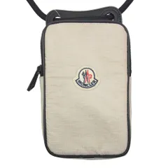 MONCLER モンクレール レザー メッシュ スマホショルダー バッグ グレー系【中古】のサムネイル