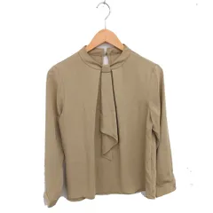 ロペピクニック ROPE Picnic ブラウス カットソー ボウタイ プルオーバー 薄手 長袖 38 カーキ /TT