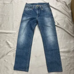 BLUE BLUE　ブルーブルー　ストレートデニムパンツ　メンズ　サイズ30インチ　74センチ　Sサイズ　ライトブルー　ロゴボタン　日本製のサムネイル