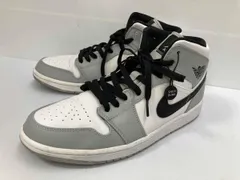 NIKE スニーカー　AIR JORDAN 1 MID 554724 092 ホワイト グレー 28.5 ナイキ