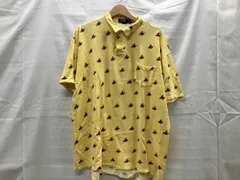 RALPH LAUREN 半袖ポロシャツ USA製 表記サイズL イエロー 
