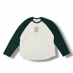 参考上代14300円 未使用 UNIVERSAL PRODUCTS 25SS BASEBALL L/S T-SHIRTS ベースボールロングスリーブTシャツ 長袖 ラグランカットソー ロンT ユニバーサルプロダクツ 251-60112 グリーン2 12166Mのサムネイル