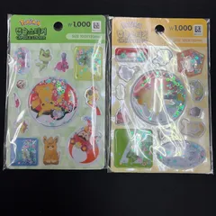 【韓国限定】ポケモン　ぷくぷくシール　ステッカー　ダイソー　２枚セット
