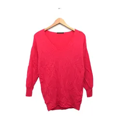 バンヤードストーム BARNYARDSTORM ニット セーター 長袖 Vネック ウール シンプル F ピンク /KT26