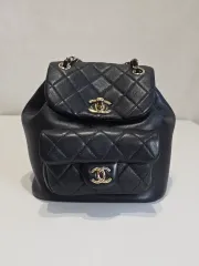 ラックスオール CHANEL シャネル チュマ バックパック ブラック ラム スキン 付き AS2908