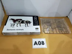 A08 マスターボックス 家畜セット-牛2頭ヤギ1頭 1/35スケールプラモデルのサムネイル