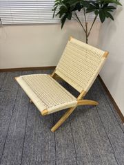 アウトレット］オーク材 ペーパーコード ラウンジチェア 北欧モダン