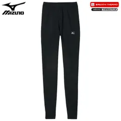 ミズノ MIZUNO ブレスサーモ　ヘビーウエイト　ロングタイツ　女性用 ブラック[A2JB571409]