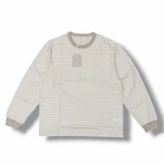 参考上代17600円 未使用 UNIVERSAL PRODUCTS 25SS ORIGINAL BORDER L/S T-SHIRTS ボーダー長袖Tシャツ カットソー ユニバーサルプロダクツ 251-60106 グレージュ 2 （12171M）のサムネイル
