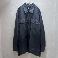 CCU シーシーユー WILLIAM OPENCOLLAR LEATHER SHIRTJACKET レザージャケット SH-36-SHEEP ブラック size:2【代官山B04】のサムネイル