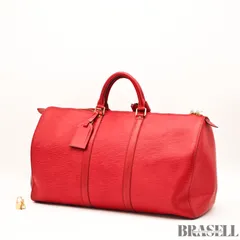 LOUIS VUITTON エピ キーポル50 M42967 バッグ ボストンバッグ 大容量 旅行 ハンドバッグ レッド レディース メンズ パドロック 鍵