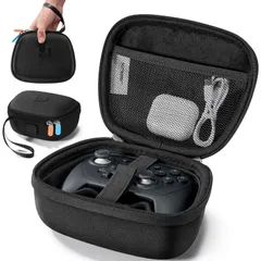 【人気商品】2 2 プロ コントローラ専用収納ケース スイッチ Switch Switch プロコン Pro対応 2対応｜独立充電ポート・メッシュポケット付き｜旅行用 プロコンケース 保護ポータブルキャリーバッグ JSAUX (クラシックケース)