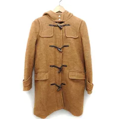 ロッソ ROSSO アーバンリサーチ ダッフル コート ミドル丈 メルトン 無地 シンプル 肩ヨーク ウール混 F ブラウン 茶 /HT22