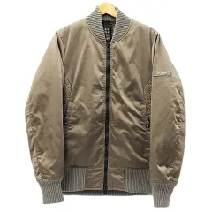 TATRAS タトラス Rライン ERRO エッロ MA-1 アイコンロゴワッペン付 ナイロン ダブルジップ MTA 16A4366 ベージュ系 メンズ 04 M0007-08-0409① ★3178