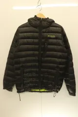 【中古】 Columbia メンズダウンジャケット L クレーターレイクジャケット Columbia L 黒 ブラック ロゴ