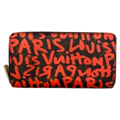 ルイ・ヴィトン LOUIS VUITTON ジッピー・ウォレット ブラウン/オレンジ モノグラムキャンバス メンズ 長財布