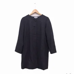 アーバンリサーチ URBAN RESEARCH コート アウター ノーカラー ロング ウール F チャコールグレー /KT18