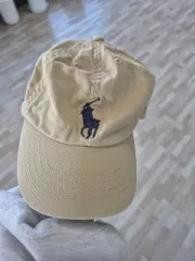 ポロラルフローレン 子供 ベージュ ボールキャップ