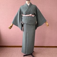 グリーン系付け下げと袋帯セット - メルカリ