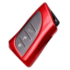 【数量限定】LS ES RZ UX スマートキーカバー おしゃれ 高級 専用 LC NX (レッド) LX LEXUS車用 レクサス車用 ケース キー スマート