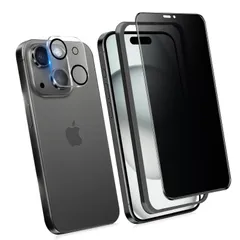 【数量限定】iphone 15 plus 覗き見防止フィルム ガラスフィルム 上下左右 360°覗き見防止 いphone15plus ガラスフィルム 覗き見防止 360° 360度 全方向 アイフォン15プラス 保護フィルム のぞき見防止 プライバシー保護 画