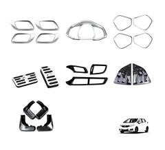 ホンダ フィット 14-20年 アクセルペダル 内ドアハンドルカバー センターエアコン吹き出し口パネル ドアスピーカーカバー シフトまわりパネル メーターフレーム マッドガード リアクォータールーバー ステンレス アルミ合金 傷防止 艶感向上 アクセント