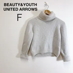 BEAUTY&YOUTH UNITED ARROWS 5Gソフトロービングタートルネックニット ウール100% BEAUTY&YOUTH UNITED ARROWS Soft Roving Turtleneck Knit F