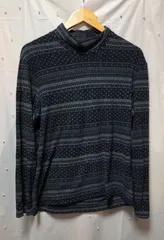 UNIQLO  ストレッチフリースプリントモックネックプルオーバー