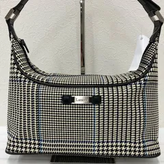 1300　LAUREN RALPH LAUREN　ローレンラルフローレン　トートバッグ　ハンドバッグ　ワンショルダー　ワンハンド　ブラック　黒　千鳥格子　レディース　きれいめ　シンプルのサムネイル