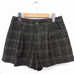 ロペピクニック ROPE Picnic パンツ チェック ショート ポケット 38 ブラウン 茶 ブラック 黒 /FT9