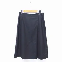 ナチュラルビューティーベーシック NATURAL BEAUTY BASIC 台形 スカート ロング 薄手 無地 シンプル S 黒 ブラック /TT22