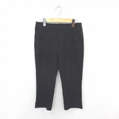 レイビームス Ray Beams パンツ スラックス クロップド ジップフライ 無地 シンプル 綿 コットン 0 黒 ブラック /TT39