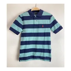 【中古】　RALPH LAUREN　ポロシャツ　半袖　ボーダー　キッズ　古着　/0306