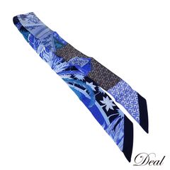 HERMES ツイリーTwilly野生とカモフラージュフクシア 未使用タグ付き① 