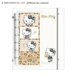 クラックス(CRUX)／sukipetaスキペタシールバインダー　サンリオ　【ハローキティ／ブラックリボン】　138471