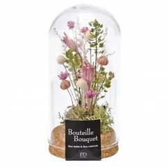 コルクガラスドーム 小花アレンジ S ピンク 57m5008300002