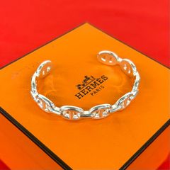 値下げ！シェーヌダンクル バングル 新品 激レア シルバー HERMES 本物 