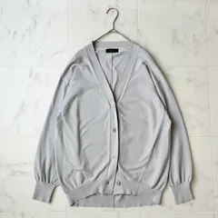 美品✨《エニィスィス》洗える ゆったりＶネックカーディガン　アイスグレー　M